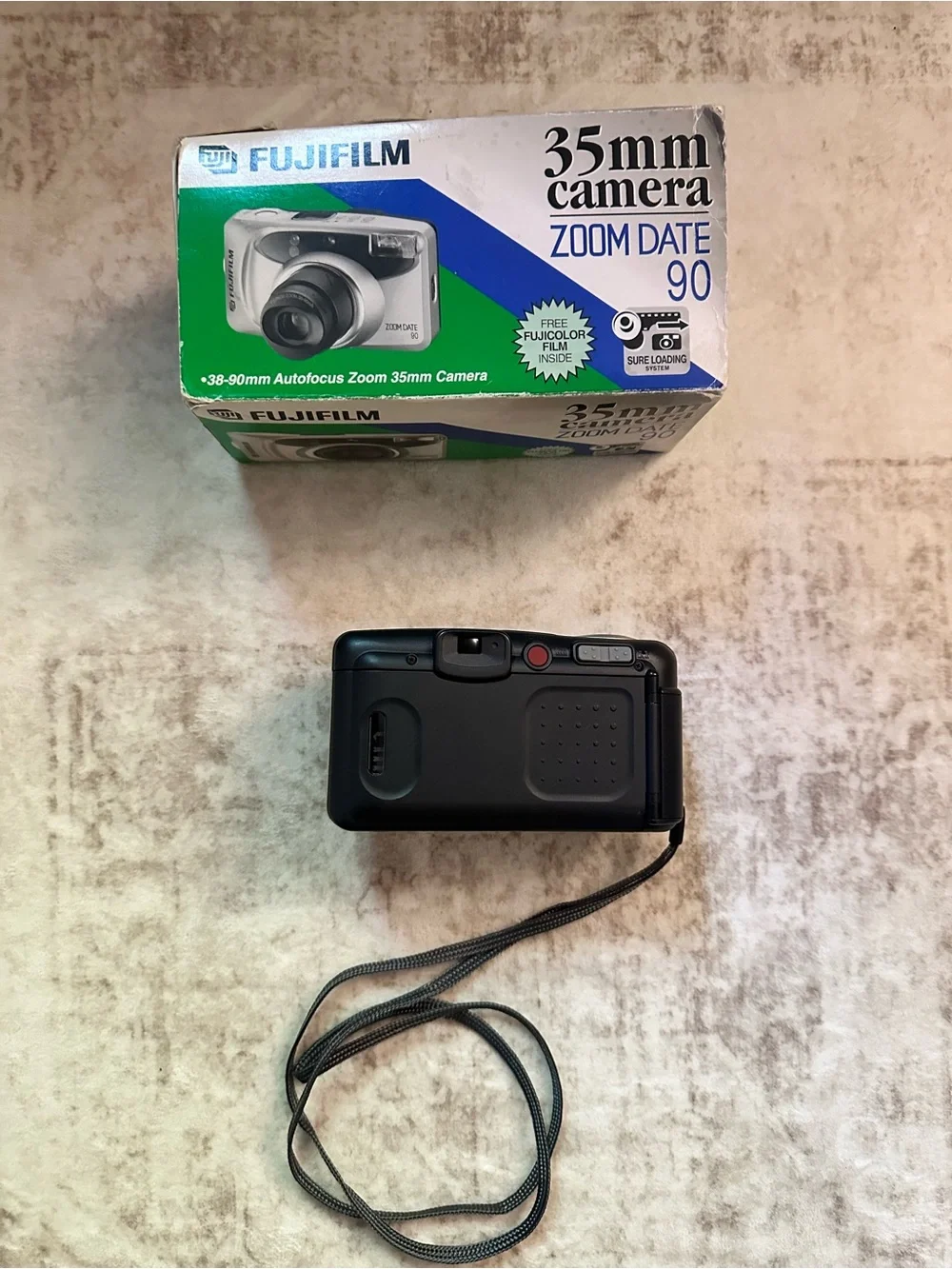 Fujifilm Zoom Date 90 35mm Point & Shoot Film Camera Silver